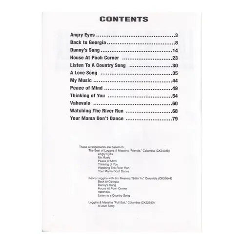 Loggins & Messina: Guitar Anthology Series