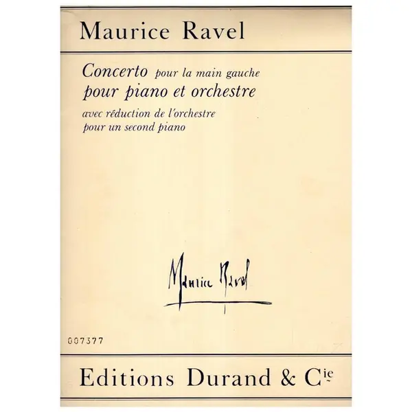Concerto pour la main gauche pour piano et orchestre