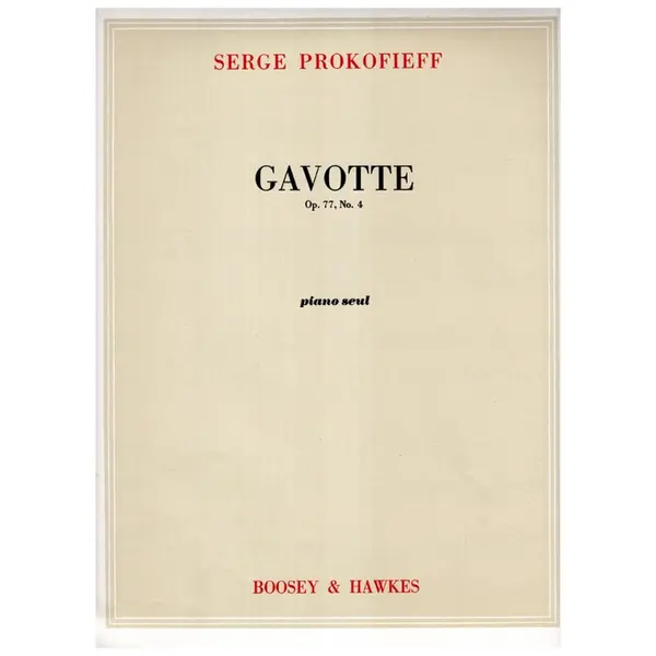 Gavotte op. 77 n. 4