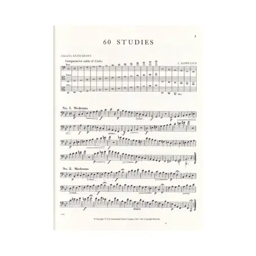 60 Studies For Trombone - Vol.1