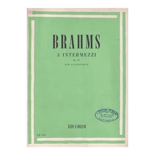 3 Intermezzi Op.117