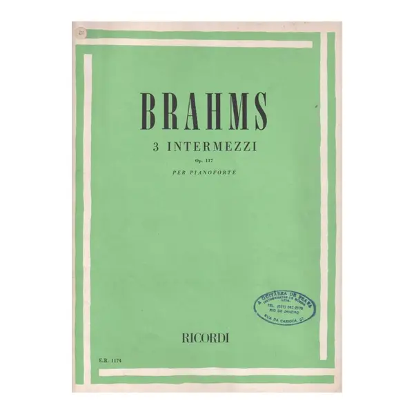 3 Intermezzi Op.117