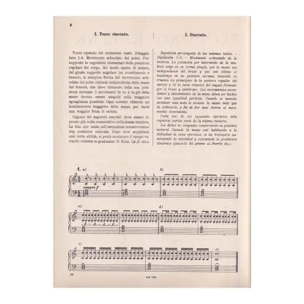 Escuela De Las Octavas Del Piano - Vol.1  (Edição Antiga)