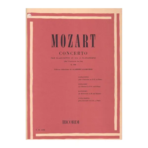 Concerto In Si B - Kv 622 para Clarinete