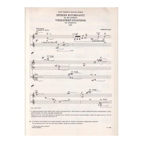 Episodi Ritornanti per due cimbalom