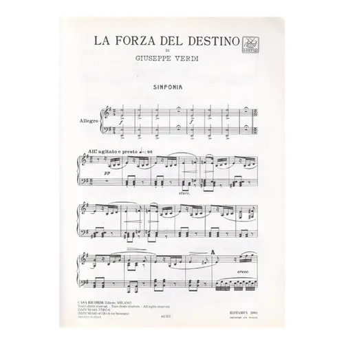 La Forza Del Destino - Vocal Score (Edição Antiga)