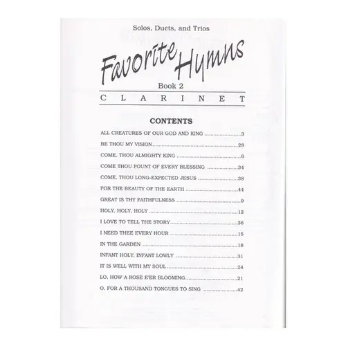 Favorite Hymns Book 2 - Clarinet