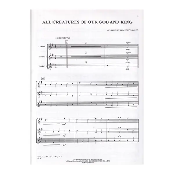 Favorite Hymns Book 2 - Clarinet