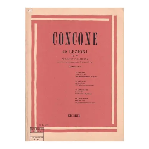 40 Lezioni - Op.17 (Bar.Ou Baixo)