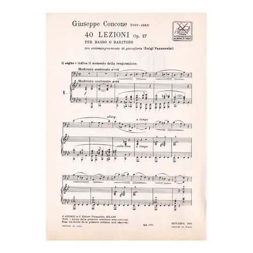 40 Lezioni - Op.17 (Bar.Ou Baixo)