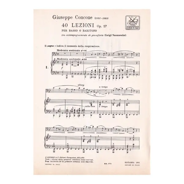 40 Lezioni - Op.17 (Bar.Ou Baixo)