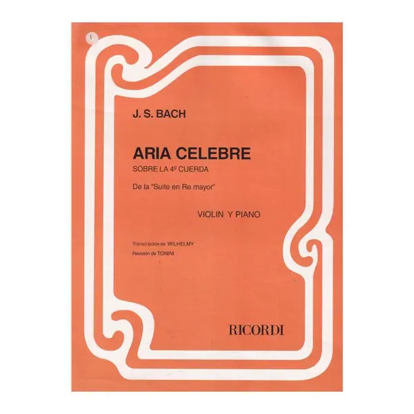 Aria Celebre Sobre La Quarta Cuerda