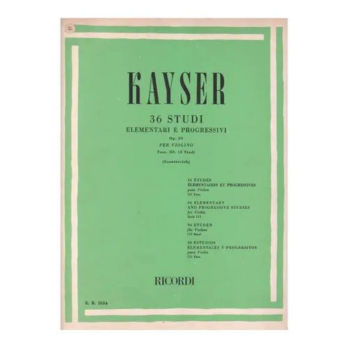36 Studi Element.E Prog.-Op.20-V.3