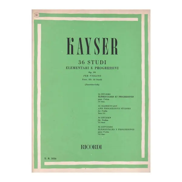 36 Studi Element.E Prog.-Op.20-V.3