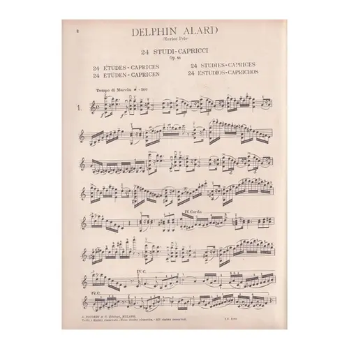 24 Studi-Capricci - Op.41  (Edição Antiga)
