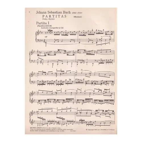 Partitas para Piano