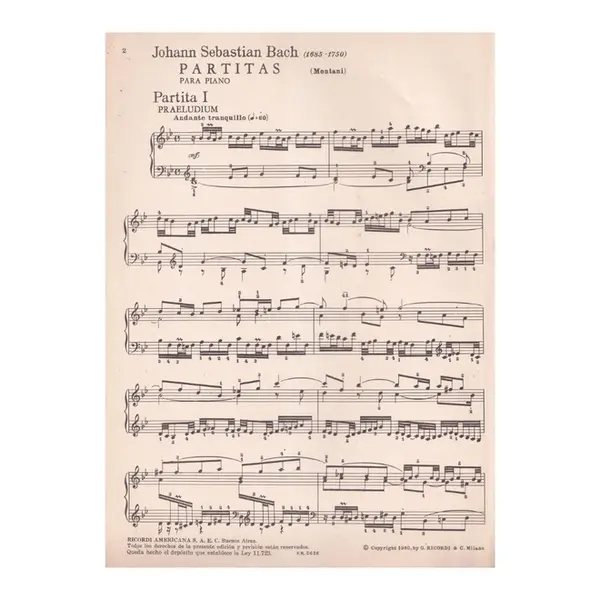 Partitas para Piano