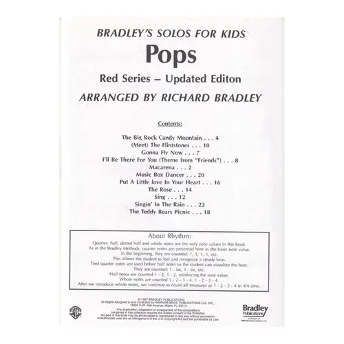 Bradley'S Solos for Kids - Red Series