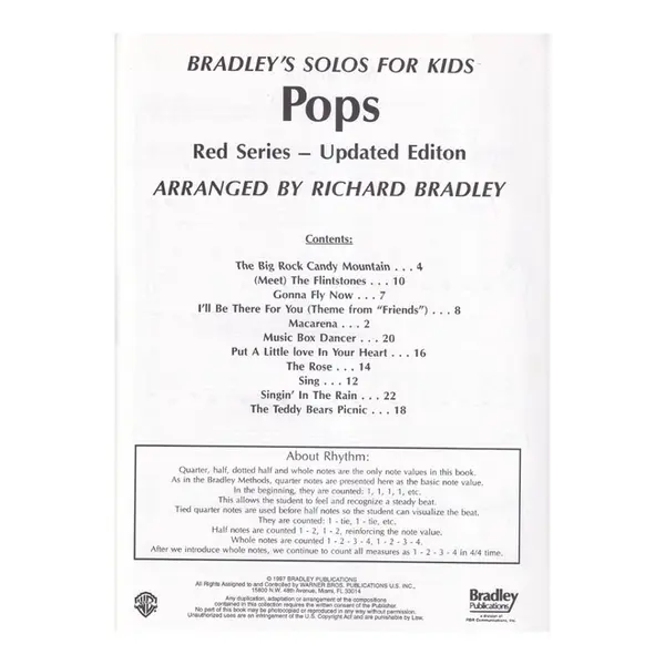 Bradley'S Solos for Kids - Red Series