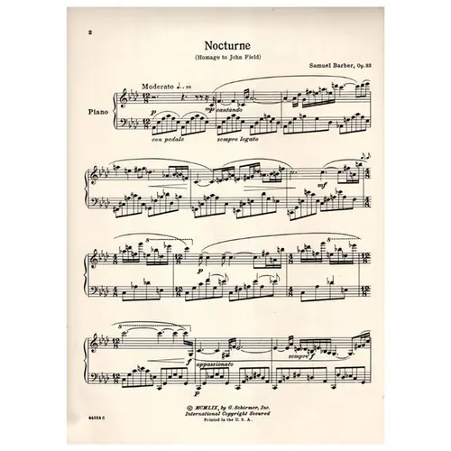 Nocturne for the piano op. 33