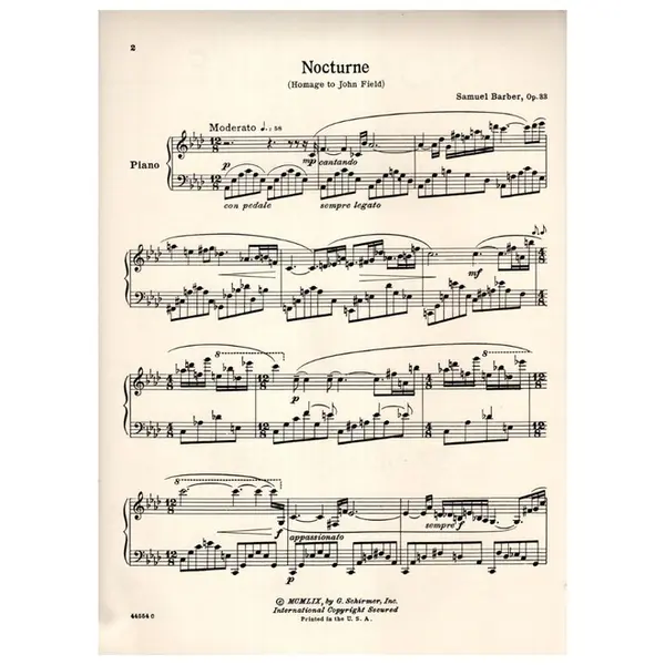 Nocturne for the piano op. 33