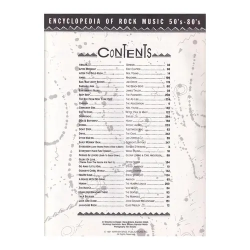 Encyclopedia of Rock Music 50's - 80's