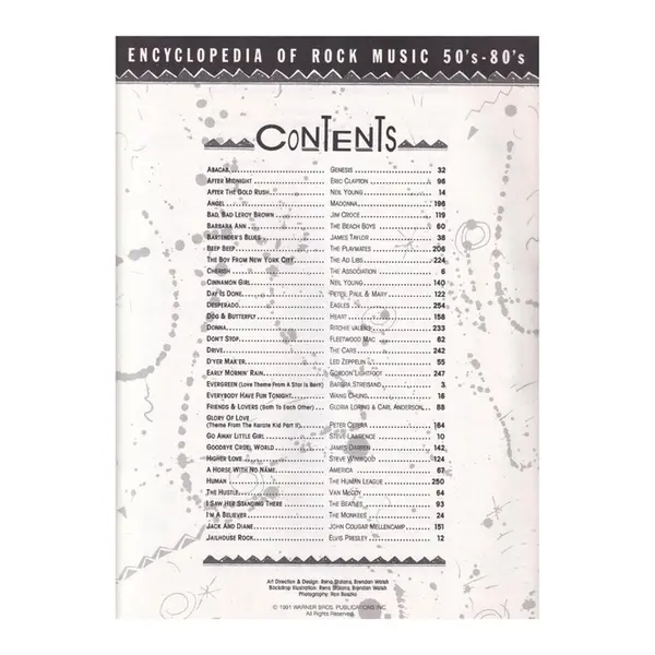 Encyclopedia of Rock Music 50's - 80's