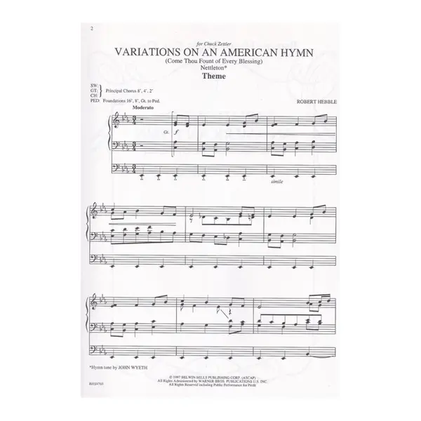 Variations on an American Hymn (Come Thou Fount of Every Blessing)