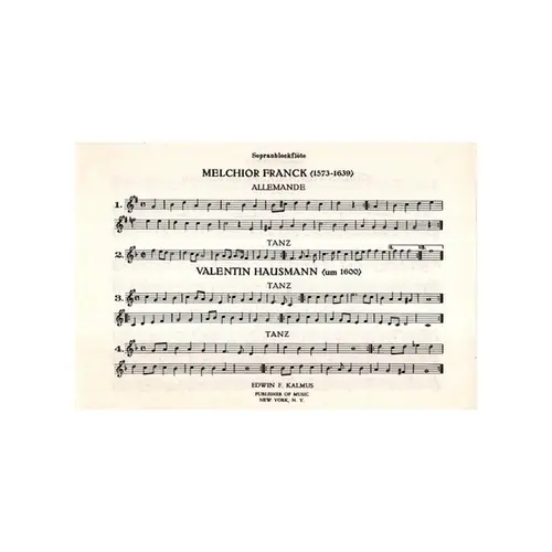Baroque Trio Pieces for descant and treble recorder and piano