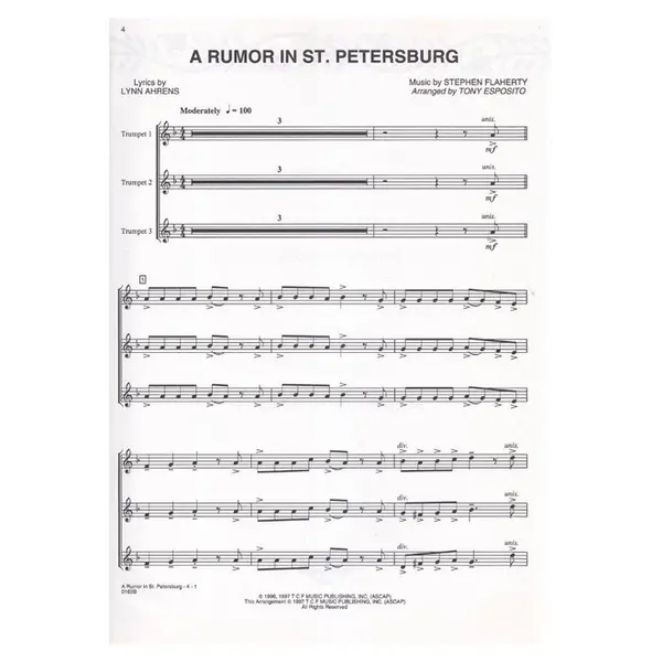 Anastasia - Trumpet