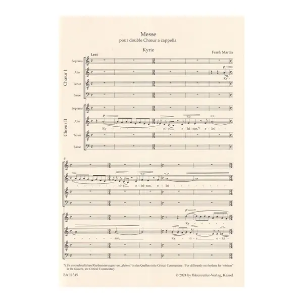 Mass for Double Choir a cappella
