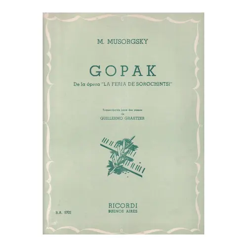 Gopak Da Opera Feira De Sor.  (Edição Antiga)