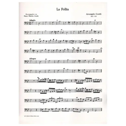 La Follia fur Altblockflote und Basso continuo
