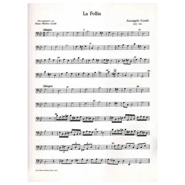 La Follia fur Altblockflote und Basso continuo