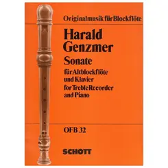 Sonate fur altblockflote und klavier