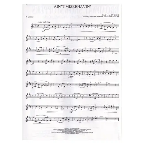 Broadway Showstoppers - Clarinet