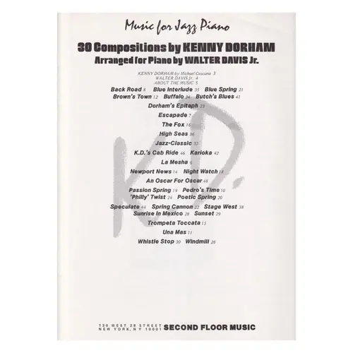 K.D 30 Compositions by Kenny Dorham
