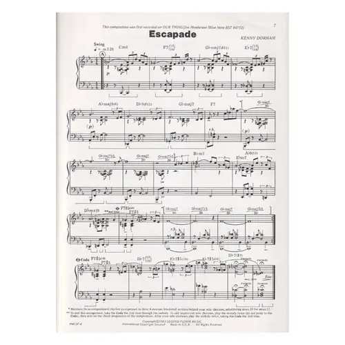 K.D 30 Compositions by Kenny Dorham
