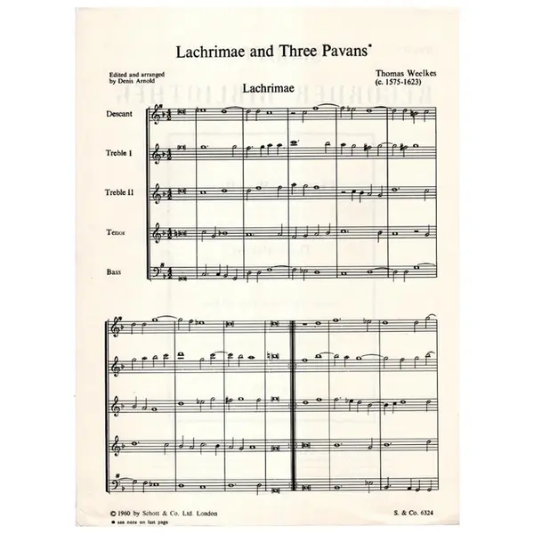 Lachrimae and Three Pavans