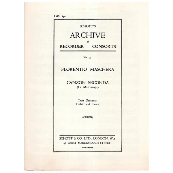 Canzon Seconda (La Martinenga)