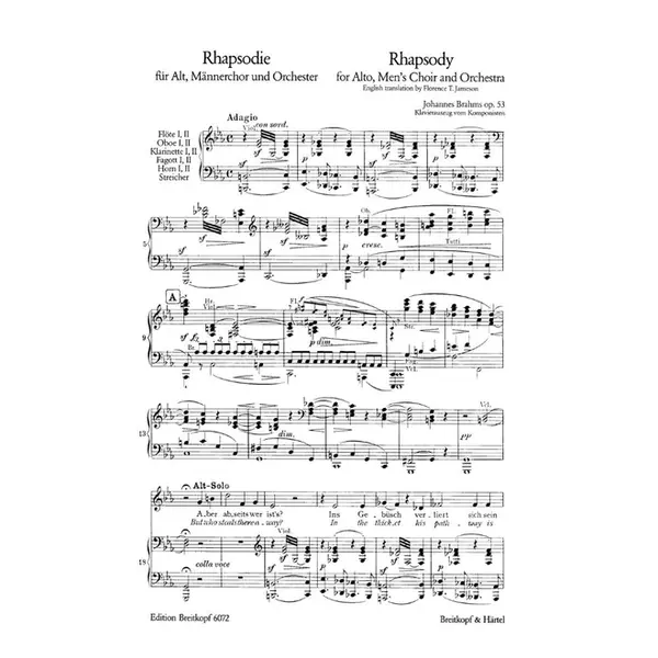 Rhapsodie Op.53 - Piano vocal score