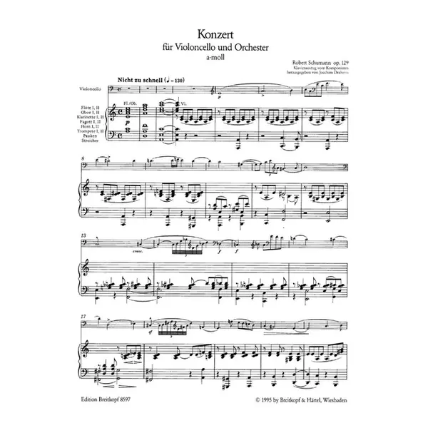 Concerto for violoncelo e orquestra in a minor Op.129 - piano reduction