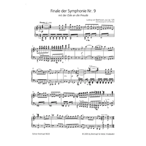 Symphonie n.9 Op.125 - Piano vocal score