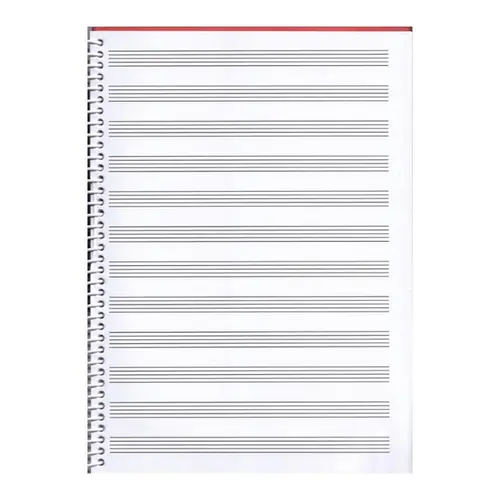 Caderno de música didático MusiMed 21,5x29 espiral capa dura