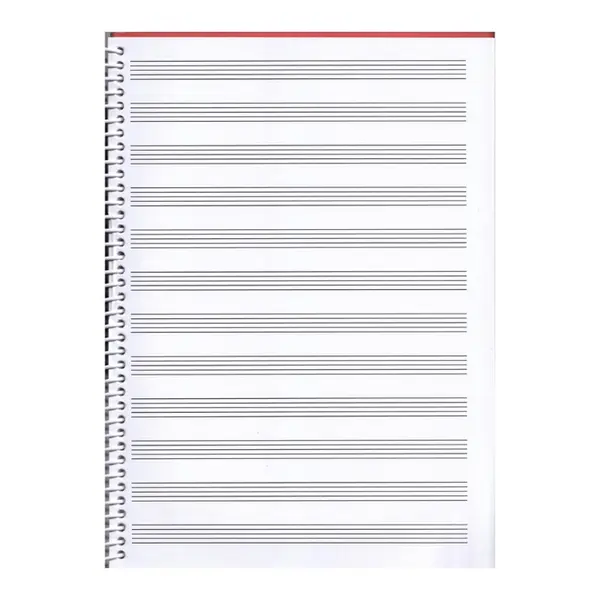 Caderno de música didático MusiMed 21,5x29 espiral capa dura