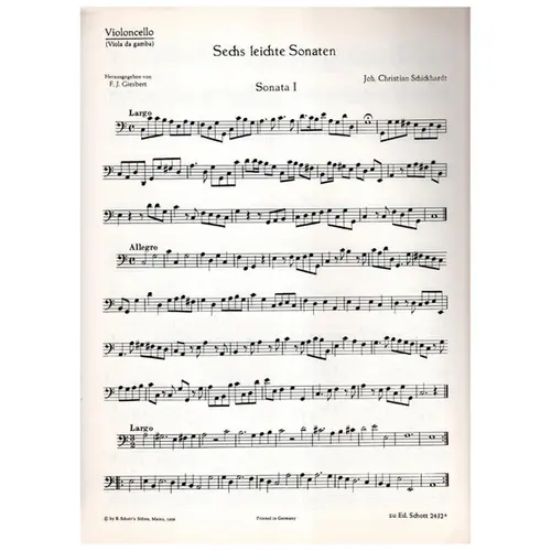 Sechs Sonaten Fur Altblockflote - Vol.1 und basso continuo