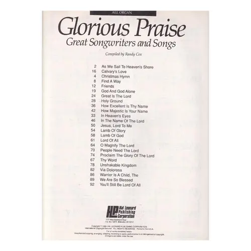 Glorious Praise