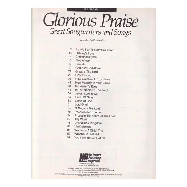 Glorious Praise