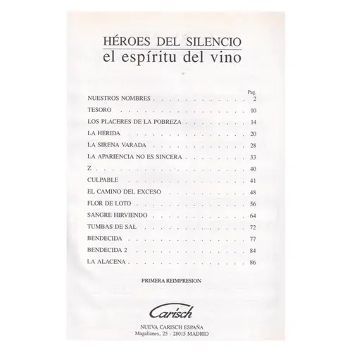 Héroes Del Silencio - El Espíritu Del Vino