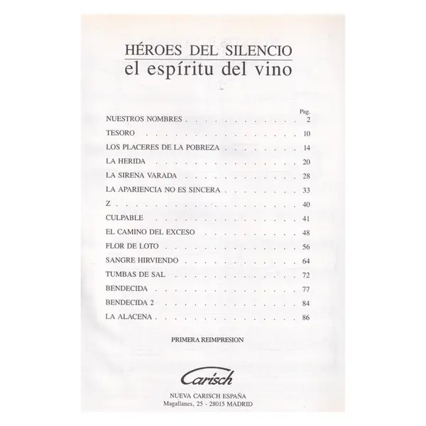 Héroes Del Silencio - El Espíritu Del Vino